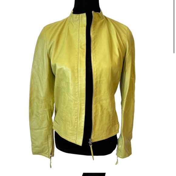 Vintage Philippe Adec Green Leather Jacket - Picture 2 of 10